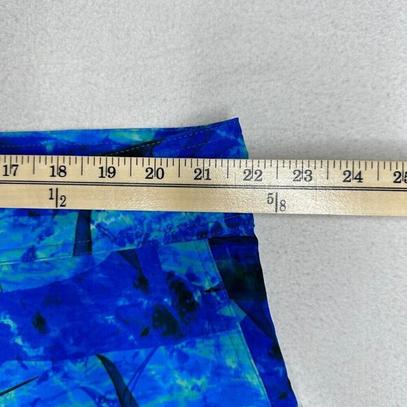 Reel Legends Fish Blue Swim Boardshorts Retro Causal Beach Size 44 - Picture 8 of 12